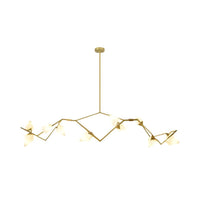 5/8 Lights Dining Room Chandelier Lamp Modern Black Gold Ceiling Lighting - Rebooters