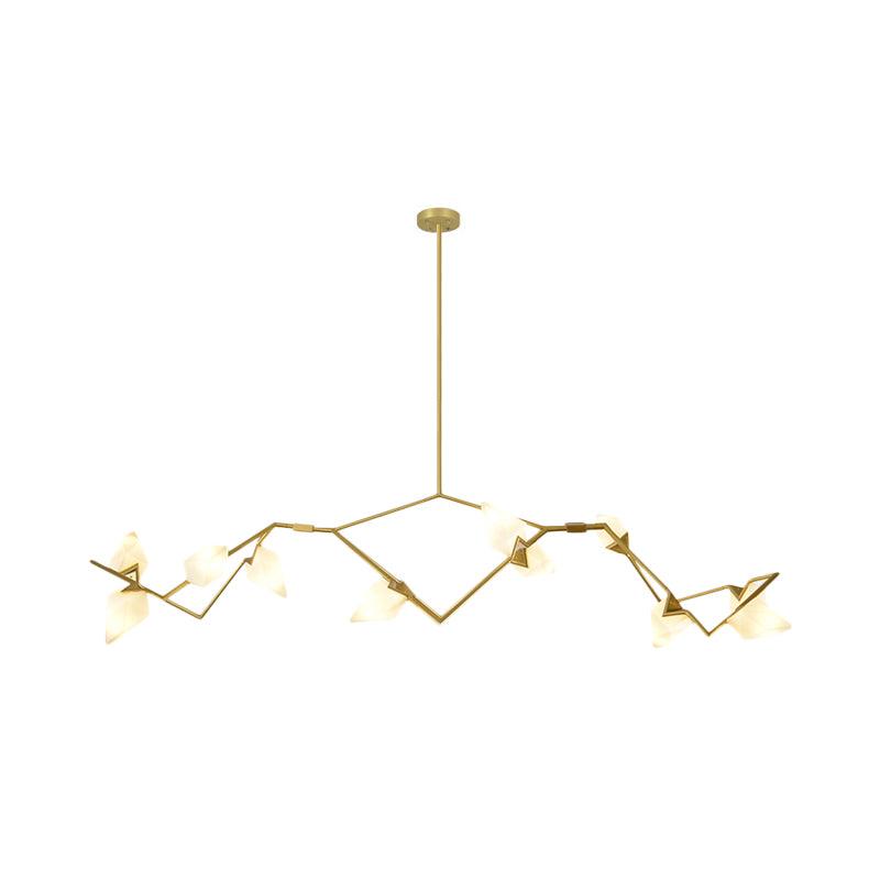 5/8 Lights Dining Room Chandelier Lamp Modern Black Gold Ceiling Lighting - Rebooters