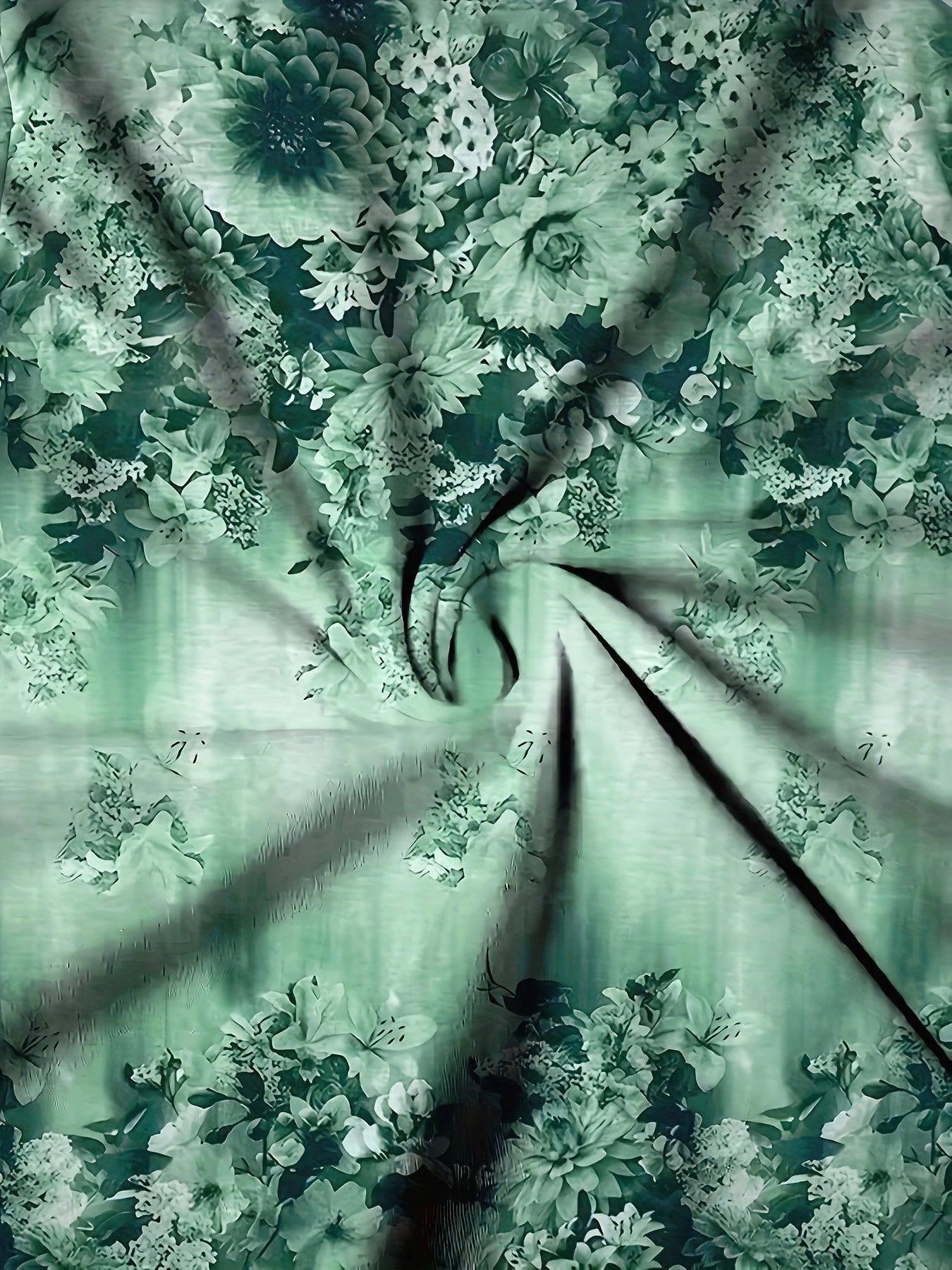 Floral V-Neck Top With Lace-Up Detail For Women Stylish Rebooters Womens Shirts