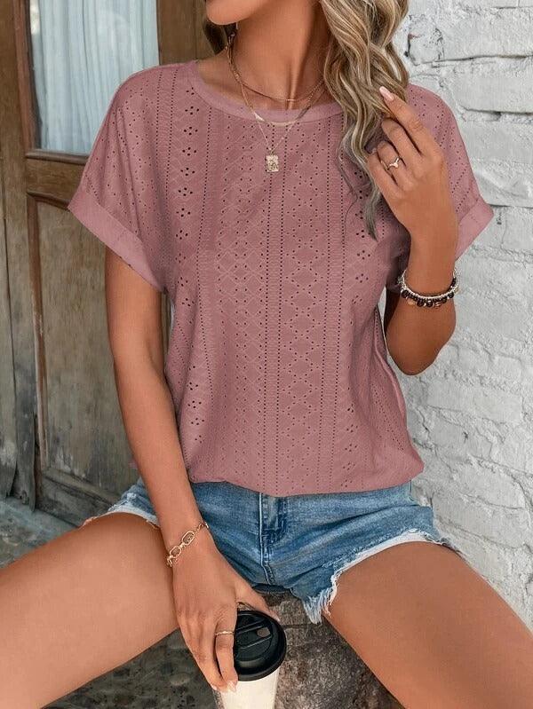 Women's Casual Cotton Short-Sleeve T-Shirt for Everyday Style Rebooters Womens Shirts
