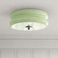 White Round Vintage Porch Ceiling Light Fixture for Elegance - Rebooters