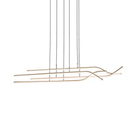 39"/47" Wide Simple Strip Chandelier Acrylic LED Pendant - Rebooters