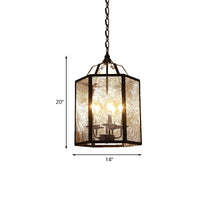 4/5 Lights Caged Pendant Lighting with Mesh Screen Black Metal - Rebooters