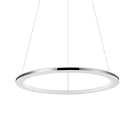 Acrylic Round Ceiling Pendant Contemporary LED Silver Chandelier - Rebooters