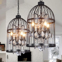 4 Heads Birdcage Chandelier Lighting Vintage Style Lamp - Rebooters