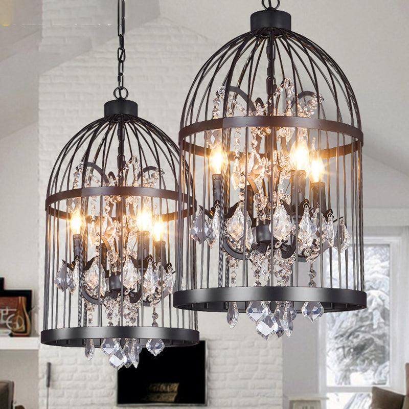 4 Heads Birdcage Chandelier Lighting Vintage Style Lamp - Rebooters