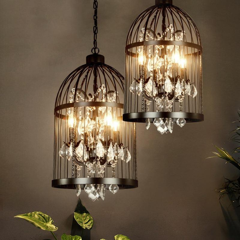 4 Heads Birdcage Chandelier Lighting Vintage Style Lamp - Rebooters