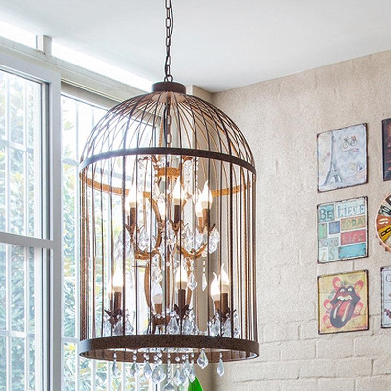 4 Heads Birdcage Chandelier Lighting Vintage Style Lamp - Rebooters