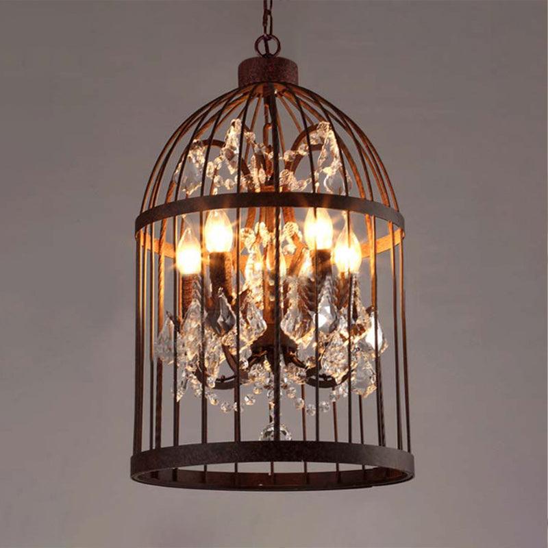 4 Heads Birdcage Chandelier Lighting Vintage Style Lamp - Rebooters