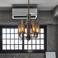 3/5/8 Lights Tube Hanging Lamp Cylinder Mesh Shade Fixture - Rebooters