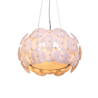 4 Heads Bedroom Hanging Light Modern White Pendant Chandelier - Rebooters