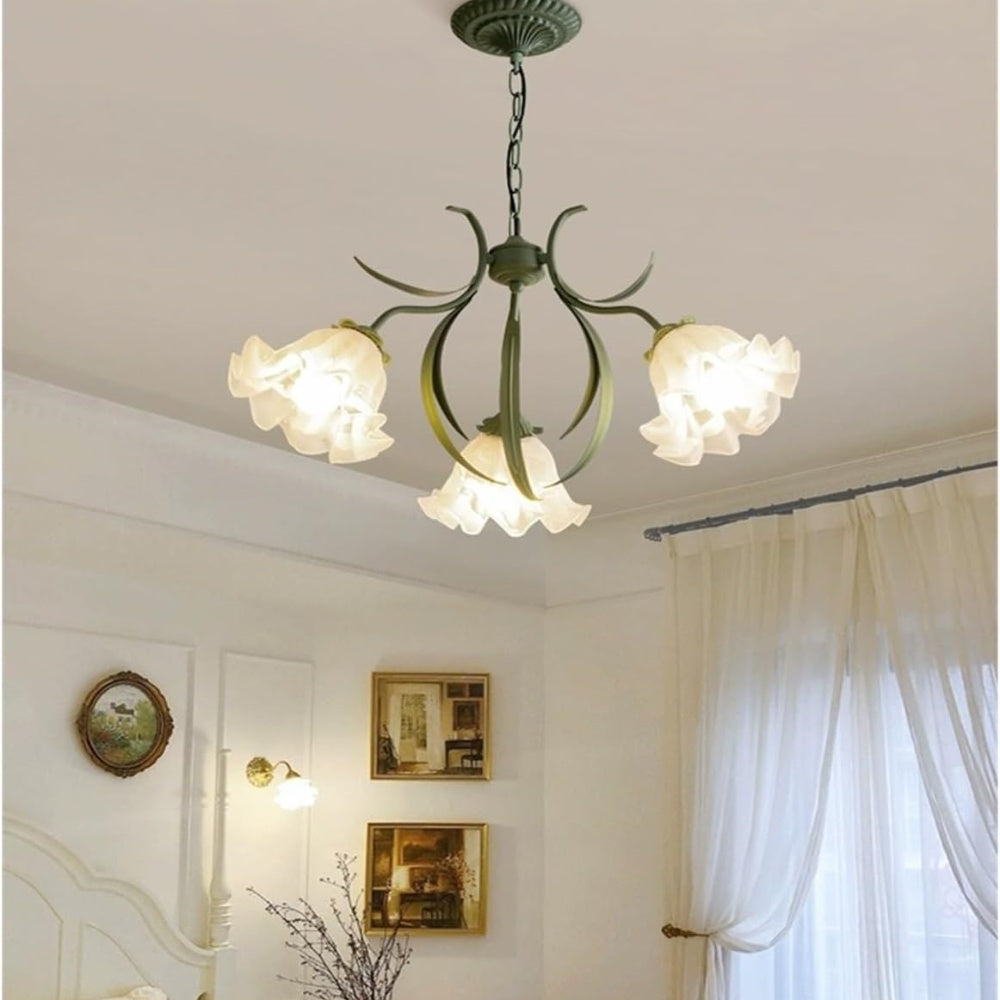 Vintage Bell Orchid Living Room Chandelier Design Light | Rebooters - Rebooters