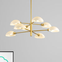 1/2 Tiers Chandelier Lamp Spoon Shade Nordic Metal Light - Rebooters