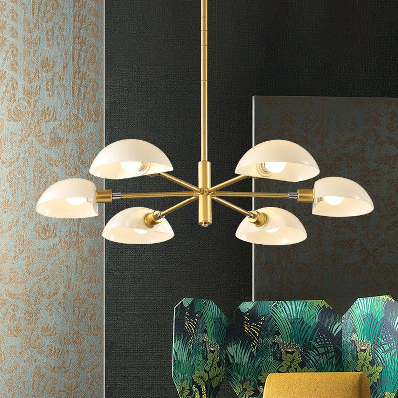 1/2 Tiers Chandelier Lamp Spoon Shade Nordic Metal Light - Rebooters