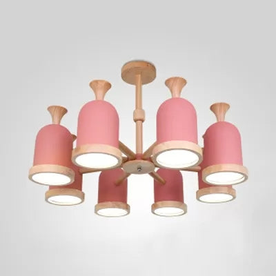 Inverted Goblet Pendant Light Nordic Design Wood Chandelier - Rebooters