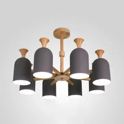 Candy Colored Goblet Chandelier Macaron Loft Light Kid Room - Rebooters