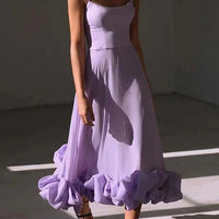 Lightweight Flowy Tiffany Women's Long-Sleeve Summer Dress - Rebooters -Women's Dresses