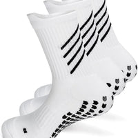 Rebooters Anti-Slip Grip Sports Socks – Cushioned, Breathable Cotton Blend, Unisex