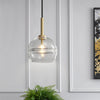 1 Light Living Room Pendant Modernist Brass Hanging Lamp - Rebooters