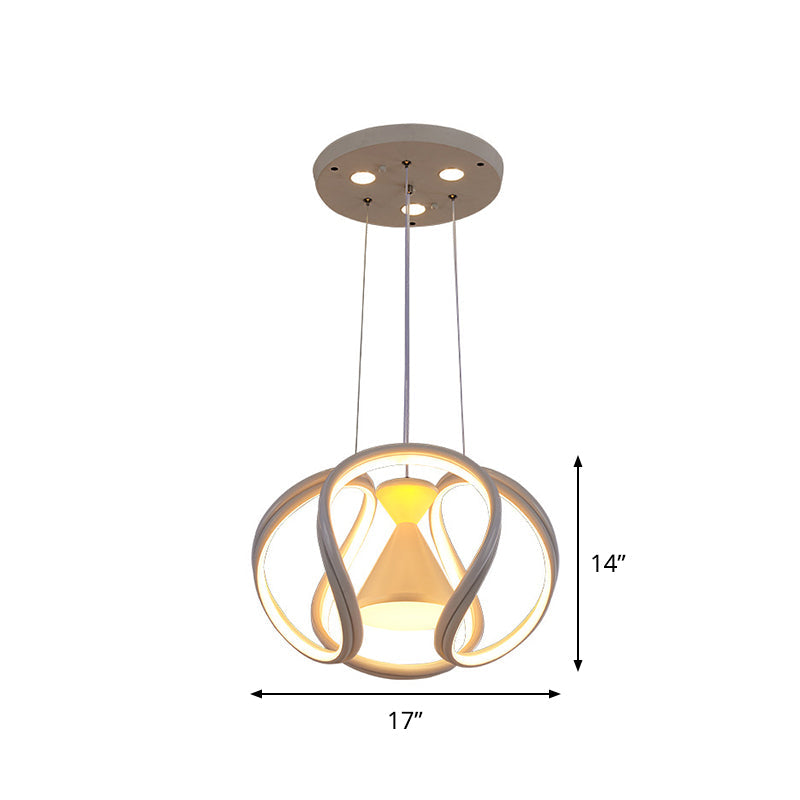 Waving Dining Room Hanging Lighting Acrylic LED Modernism - Rebooters