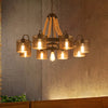 Metal Black Chandelier Lamp Drum 9/13 Lights Pendant Light - Rebooters