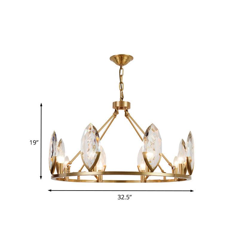 6/8 Bulbs Living Room Hanging Light Kit Modernist Gold Chandelier - Rebooters