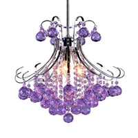 3 Bulbs Chandelier Pendant Light Traditionalist Raindrop Crystal - Rebooters