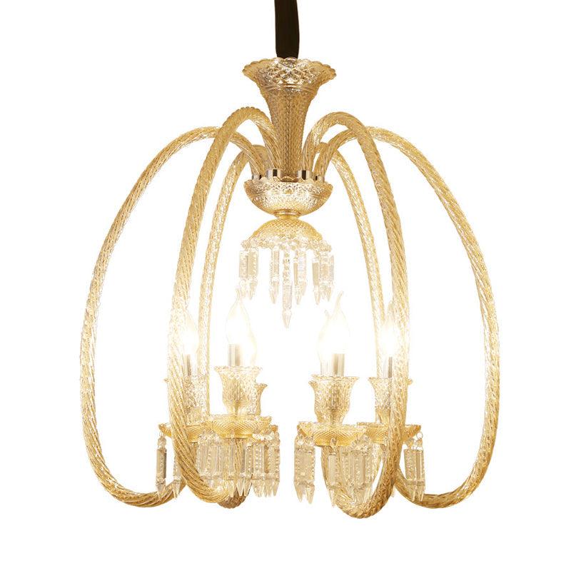6/8 Heads Hanging Chandelier Antique Living Room Pendant - Rebooters