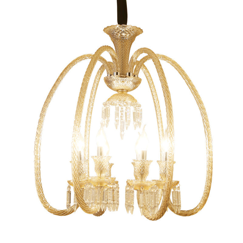 6/8 Heads Hanging Chandelier Antique Living Room Pendant - Rebooters