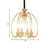 6/8 Heads Hanging Chandelier Antique Living Room Pendant - Rebooters