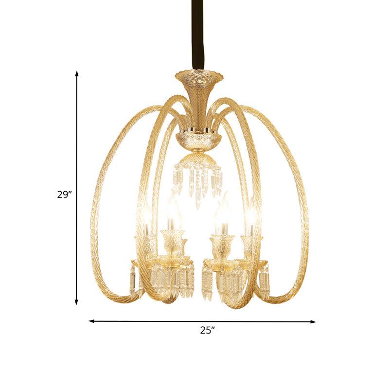 6/8 Heads Hanging Chandelier Antique Living Room Pendant - Rebooters