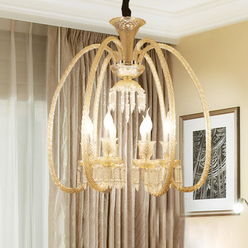 6/8 Heads Hanging Chandelier Antique Living Room Pendant - Rebooters