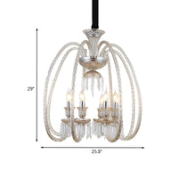 6/8 Heads Hanging Chandelier Antique Living Room Pendant - Rebooters