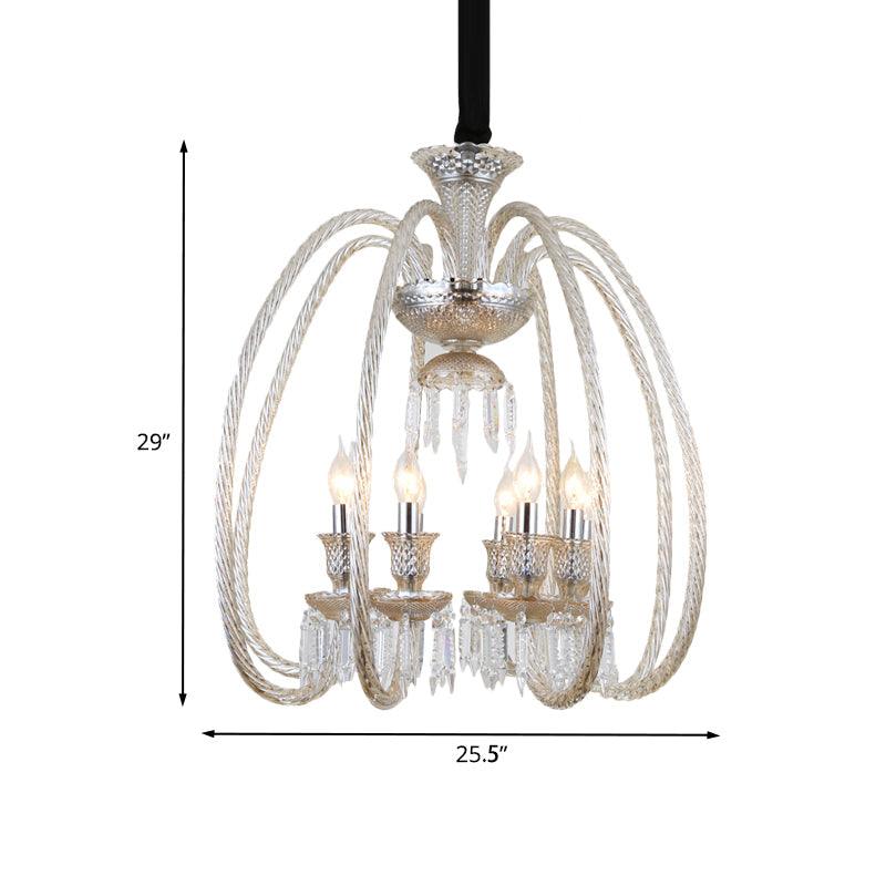 6/8 Heads Hanging Chandelier Antique Living Room Pendant - Rebooters