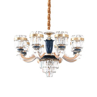 6/8 Heads Chandelier Lighting Traditional Cylindrical Fixture - Rebooters