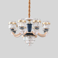 6/8 Heads Chandelier Lighting Traditional Cylindrical Fixture - Rebooters