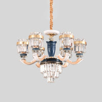 6/8 Heads Chandelier Lighting Traditional Cylindrical Fixture - Rebooters