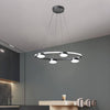 Black Drum Pendant Chandelier Minimalist 4-Head Acrylic Lighting - Rebooters