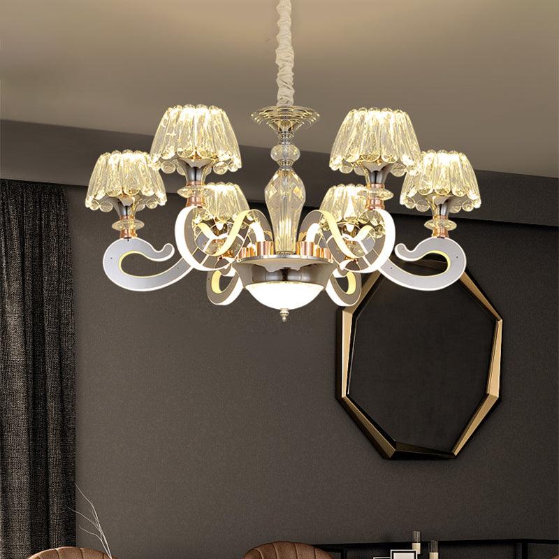 6/8 Heads Conic Chandelier Pendant Light Modernist Lamp - Rebooters