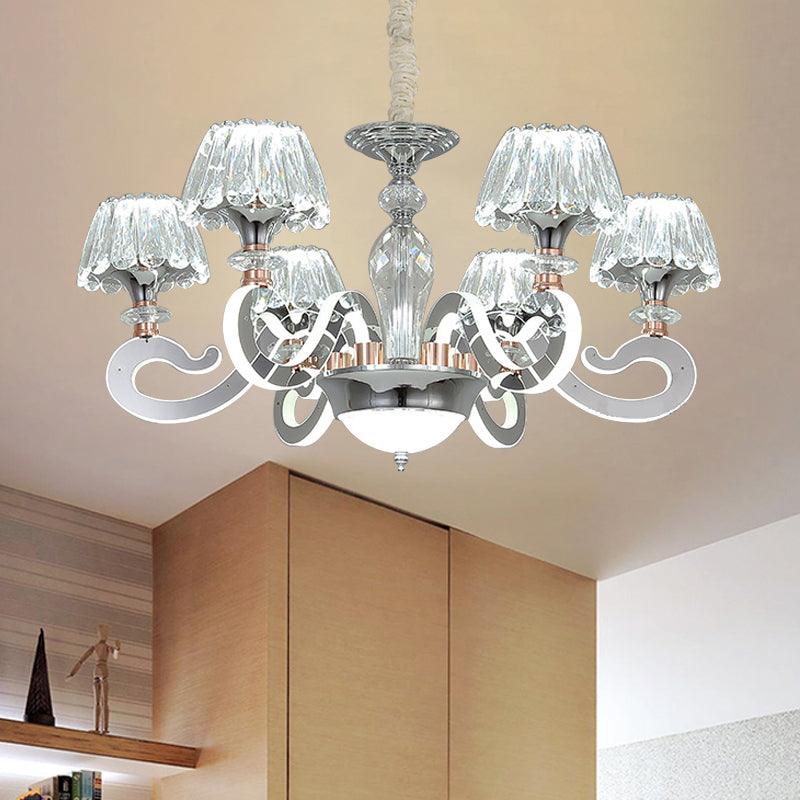 6/8 Heads Conic Chandelier Pendant Light Modernist Lamp - Rebooters
