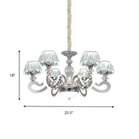 6/8 Heads Conic Chandelier Pendant Light Modernist Lamp - Rebooters