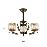 3/5 Heads Ceiling Chandelier Modernism Living Room Light Black - Rebooters