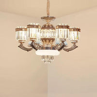 6/8 Lights Chandelier Pendant Light Modern Living Room Ceiling Hang Fixture in Gold - Rebooters