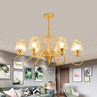 6/8-Light Pendant Chandelier Contemporary Cone Shade Lamp - Rebooters