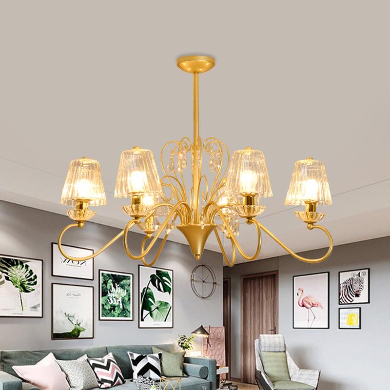 6/8-Light Pendant Chandelier Contemporary Cone Shade Lamp - Rebooters