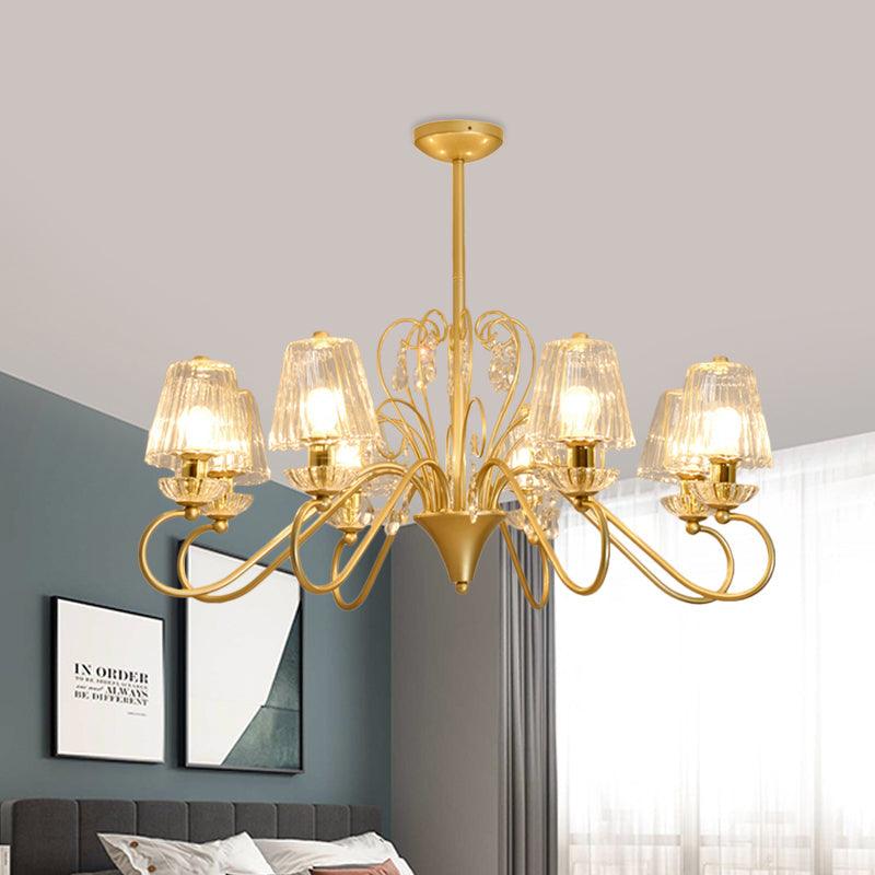 6/8-Light Pendant Chandelier Contemporary Cone Shade Lamp - Rebooters