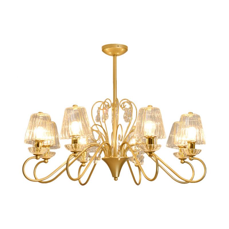 6/8-Light Pendant Chandelier Contemporary Cone Shade Lamp - Rebooters