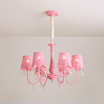 Modern Undertint Chandelier Empire Shade Metal Pendant Lighting - Rebooters
