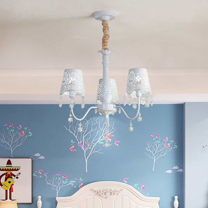 Modern Undertint Chandelier Empire Shade Metal Pendant Lighting - Rebooters