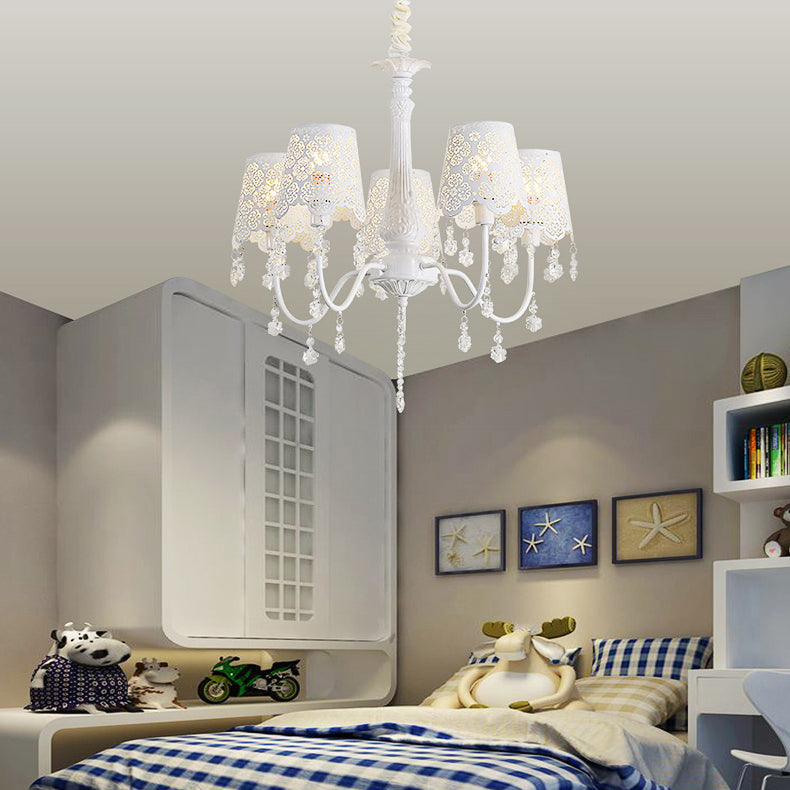 Modern Undertint Chandelier Empire Shade Metal Pendant Lighting - Rebooters